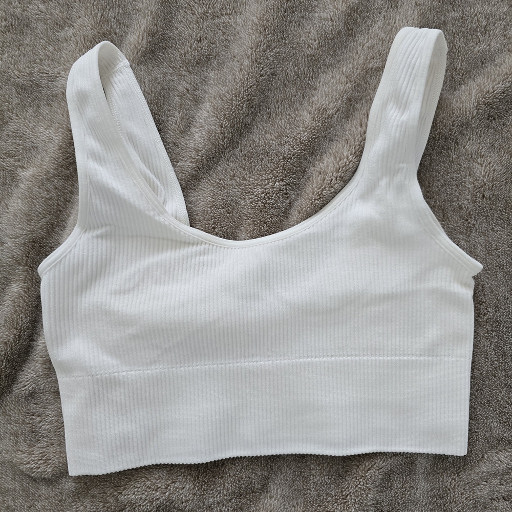 Gap White Ribbed Women's Top